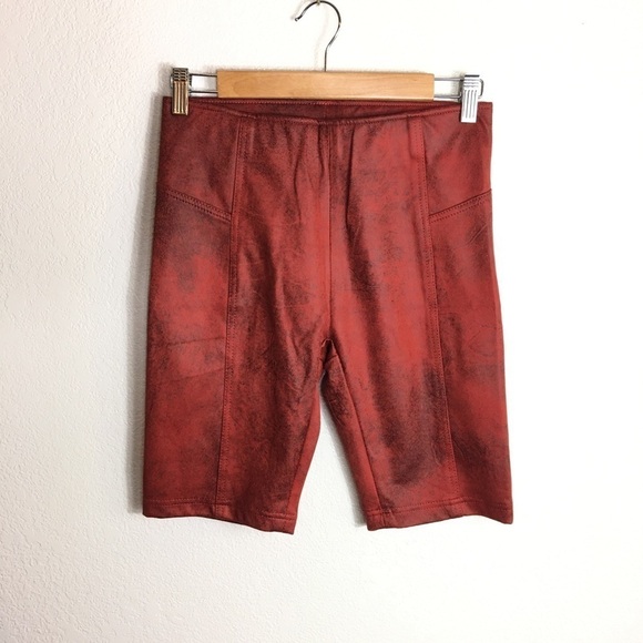 Free People Pants - FREE PEOPLE Heatwave Suede Bike Short
